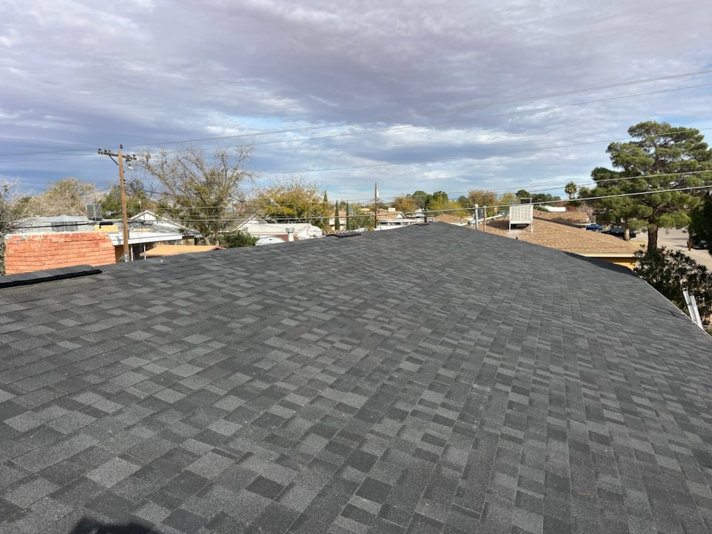 Shingle roof